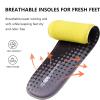 CCSOFTIME Memory Foam Shoe Inserts for Women Men, Replacement Insoles for Work Boots Running Shoes Hiking Shoes Sneakers Cushion Shoe Liners Black W10/M8 view 3