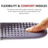 CCSOFTIME Memory Foam Shoe Inserts for Women Men, Replacement Insoles for Work Boots Running Shoes Hiking Shoes Sneakers Cushion Shoe Liners Black W10/M8 view 4