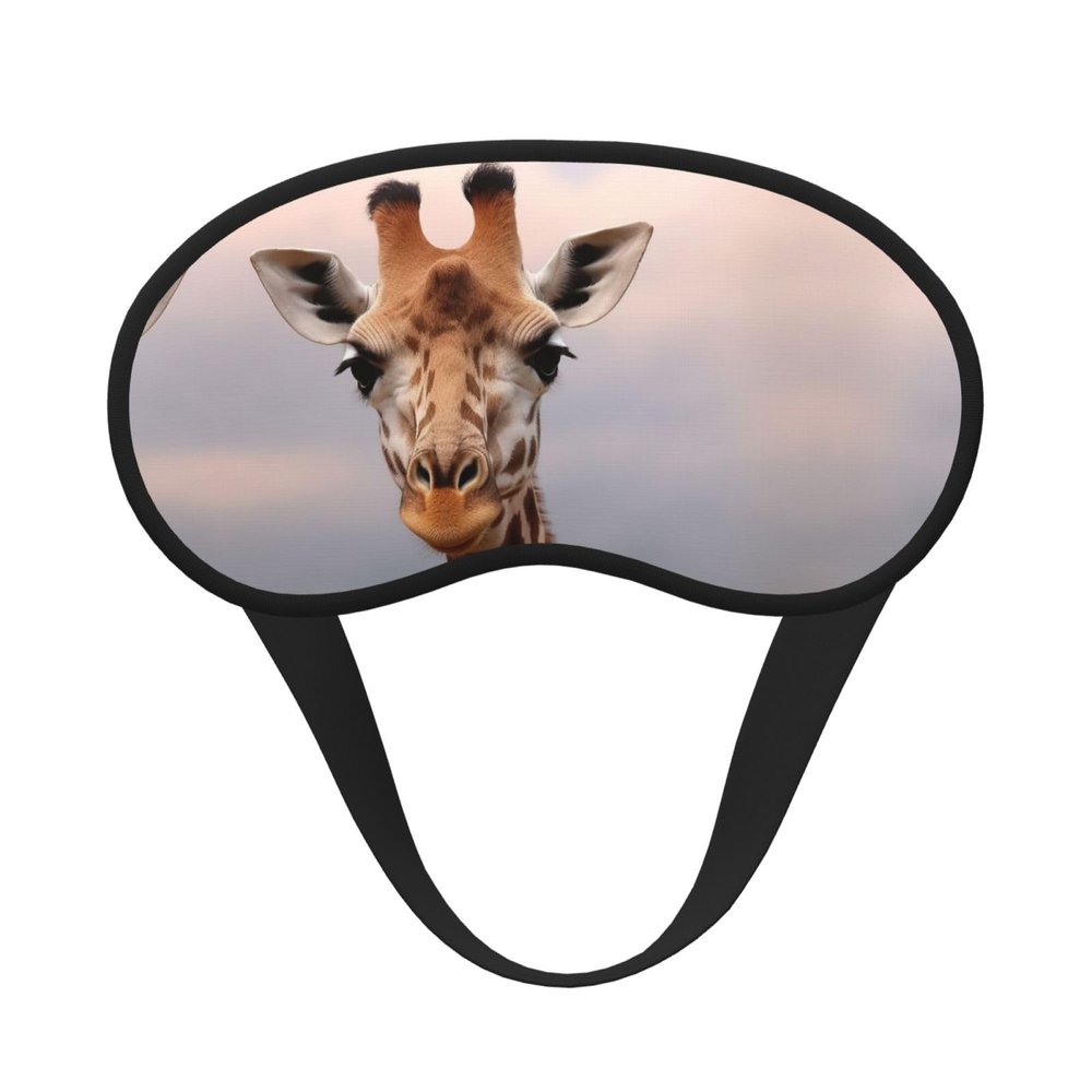 Cute Giraffe Sleep Mask Soft Comfortable Eye Mask with Adjustable Strapblackout Eye Sleep Shade Cover for Women Girls Men Travel Yoga Nap Shift Work