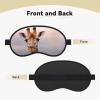 Cute Giraffe Sleep Mask Soft Comfortable Eye Mask with Adjustable Strapblackout Eye Sleep Shade Cover for Women Girls Men Travel Yoga Nap Shift Work view 2