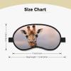 Cute Giraffe Sleep Mask Soft Comfortable Eye Mask with Adjustable Strapblackout Eye Sleep Shade Cover for Women Girls Men Travel Yoga Nap Shift Work view 4