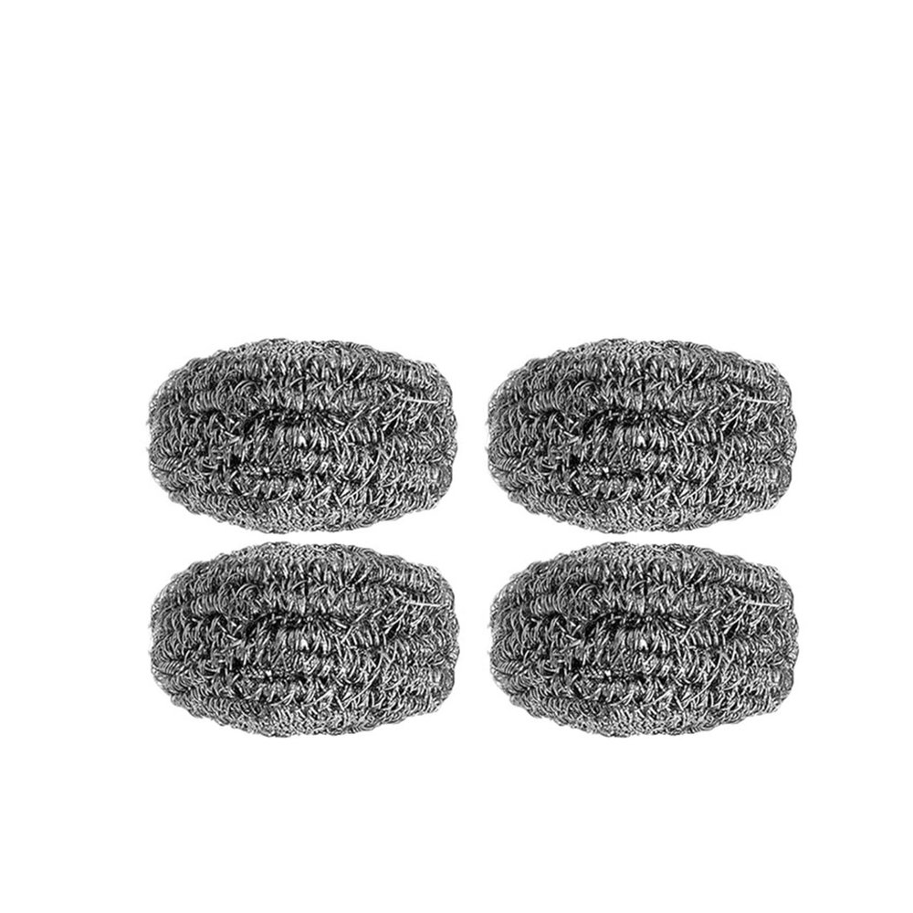 Stainless Steel Cleaning Ball Multipurpose Kitchen Rustproof Oil Removal Scrubber(4PCS)