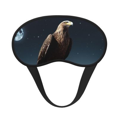 Eagle Under The Stars Sleep Mask for Side Sleeper, Blackout Sleeping Eye Mask, Soft Breathable Eye Cover for Women Men Travel Eyeshade, Relaxing Zero Pressure Night Blindfold
