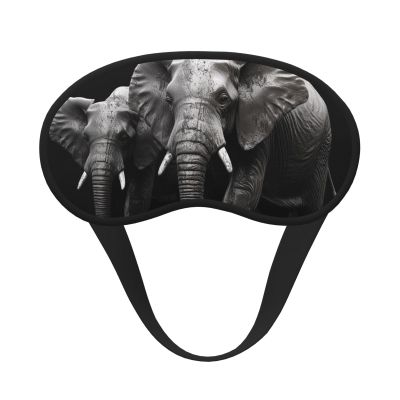 3D Gray Elephant Sleep Mask for Side Sleeper, Blackout Sleeping Eye Mask, Soft Breathable Eye Cover for Women Men Travel Eyeshade, Relaxing Zero Pressure Night Blindfold