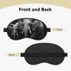 3D Gray Elephant Sleep Mask for Side Sleeper, Blackout Sleeping Eye Mask, Soft Breathable Eye Cover for Women Men Travel Eyeshade, Relaxing Zero Pressure Night Blindfold view 2