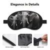 3D Gray Elephant Sleep Mask for Side Sleeper, Blackout Sleeping Eye Mask, Soft Breathable Eye Cover for Women Men Travel Eyeshade, Relaxing Zero Pressure Night Blindfold view 3