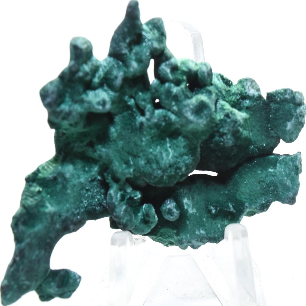 105ct 2.2" Fibrous Green Malachite Rough Cluster Collectible Natural Gemstone Crystal Mineral Specimen - Congo