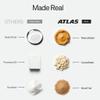 Atlas Real Food High Protein Bars 20g Protein, 1g Sugar, Clean Ingredients, High Fiber, Low Sugar Snack Bar, No Seed Oils, No Artificial Sweeteners (Salted Peanut Butter, 12 Count) view 3