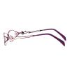 HELES Blue Light Blocking Glasses for Computer Lightweight Eyeglasses Anti Eye Strain UV400 Protection Women Retro Style-#4 Purple||Plano Lens(0.00) view 4