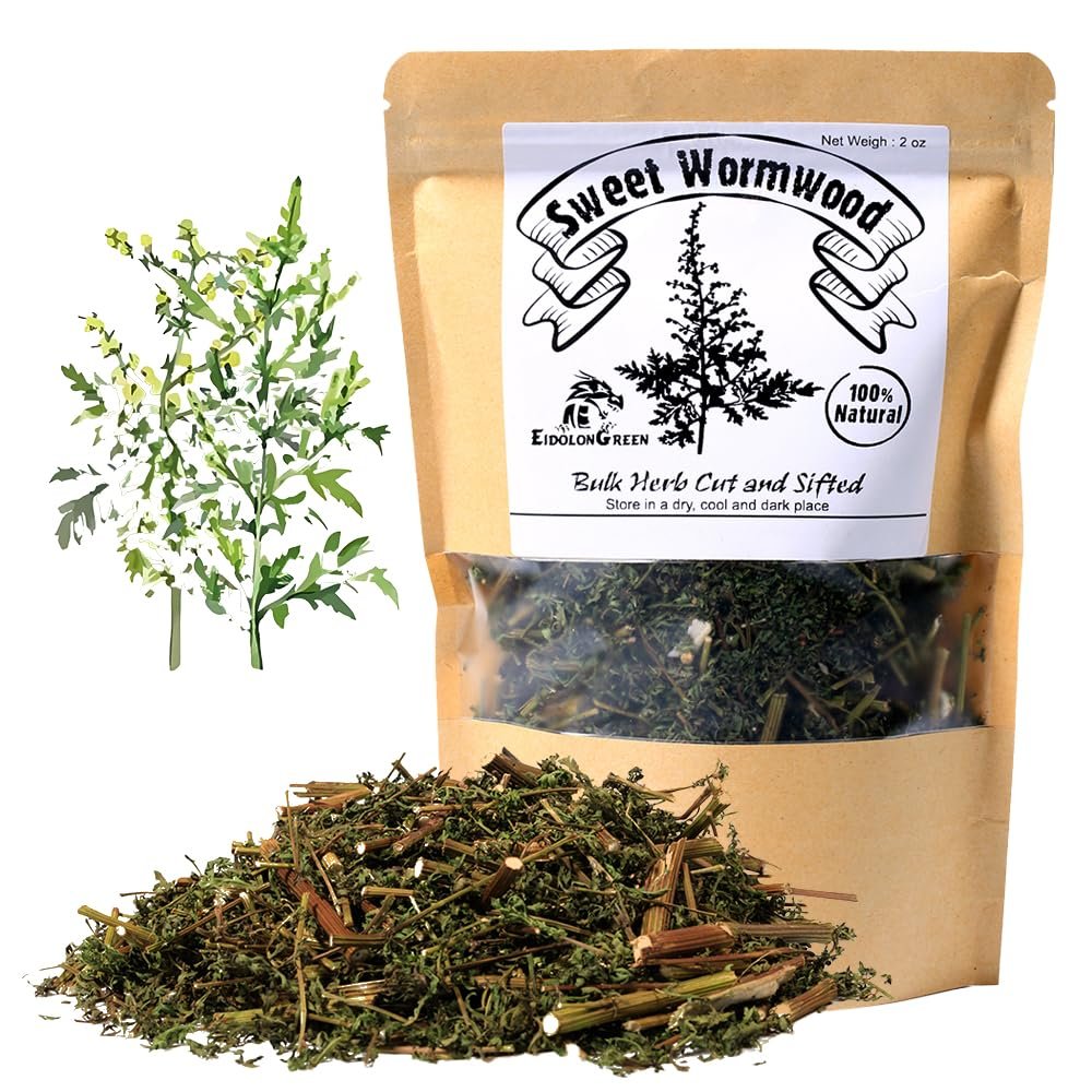 EidolonGreen Artemisia Annua (Sweet Wormwood/Sweet Annie/Qinghao//) Dried Bulk Herbs 2 Oz (60g)