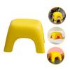 Hemobllo Non Slip Stool for Thickened Footstool with Rounded Edges Lightweight and Stable Step Stool for Bathroom Bedroom Living Room Use Bearing Design with Side Handle view 2