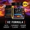 BEYOND RAW LIT V2 Clinical Strength Pre Workout Powder, Hits Harder, Bigger Pumps, Caffeine, L-Citrulline, Creatine, Blue Raspberry, 30 Servings view 4