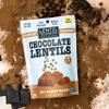 Lentil Telepathy Chocolate Crunchy Whole Lentil Snack, Rich Cocoa Flavor, OIL FREE, Never Fried, Plant Based, Gluten Free, 4 oz view 3