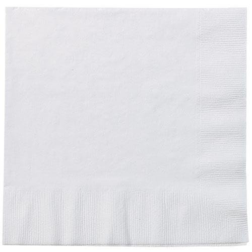2 Ply White Lunch Paper Napkins Disposable, Soft and Absorbent Napkins for Parties, Events, Catering, Lunches, and Everyday Use (360)