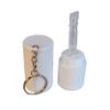 Znet3D Eye Drop Vial Holder Keychain Secure Travel Case for Eye Drop vials - Compact, Convenient & lightweight - USA Made (White) view 2