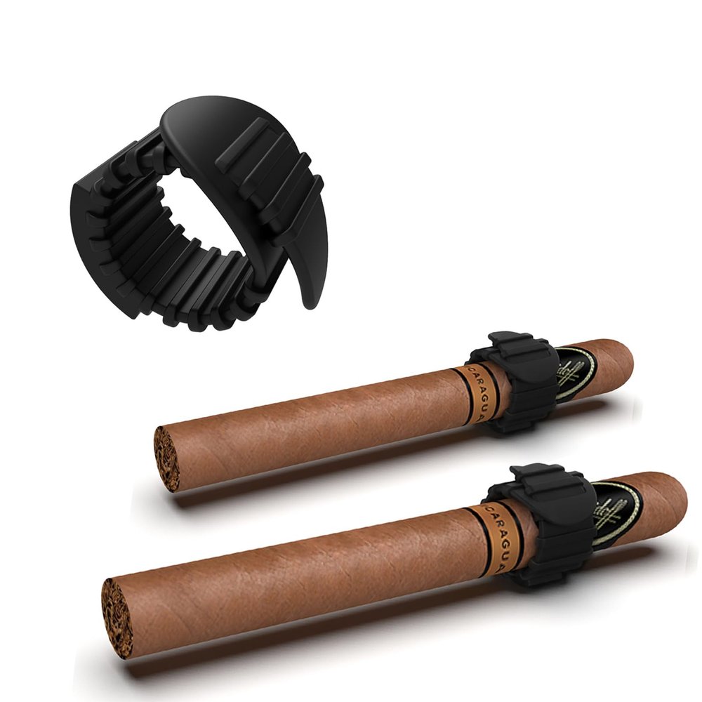 2Pcs Magnetic Cigar Holder - Convenient Cigar Holder with Magnet and Adjustable Design - Fit for Golfing, Grilling, Fishing, Travel, and Outdoor Adventures