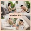 Triangular Headboard Pillow with Side Pocket, Backrest Positioning Support, Bed Rest Reading Pillows for Dorm Bedroom Bed Sofa (Green, 59 * 19") view 2