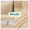 Triangular Headboard Pillow with Side Pocket, Backrest Positioning Support, Bed Rest Reading Pillows for Dorm Bedroom Bed Sofa (Green, 59 * 19") view 3