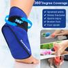 Ankle Ice Pack Wrap for Heel Swelling Pain Relief Reusable Gel Hot Cold Compress for Achilles Tendonitis Plantar Fasciitis, Post-Surgery, Sports Injury (Blue,2 Packs) view 2