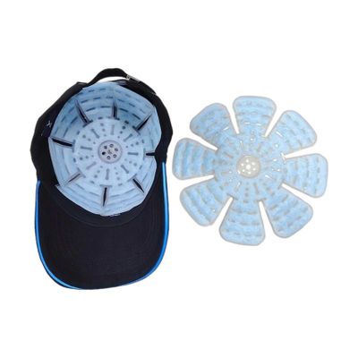 9.8" Reusable Head Ice Pack Hat, Gel Cooling Pads for Hard Hats, Helmets & Summer Caps, Cooling Hat Inserts for Migraines & Heat Stroke, Ideal for Golf, Riding & Outdoor Activities (2PC)