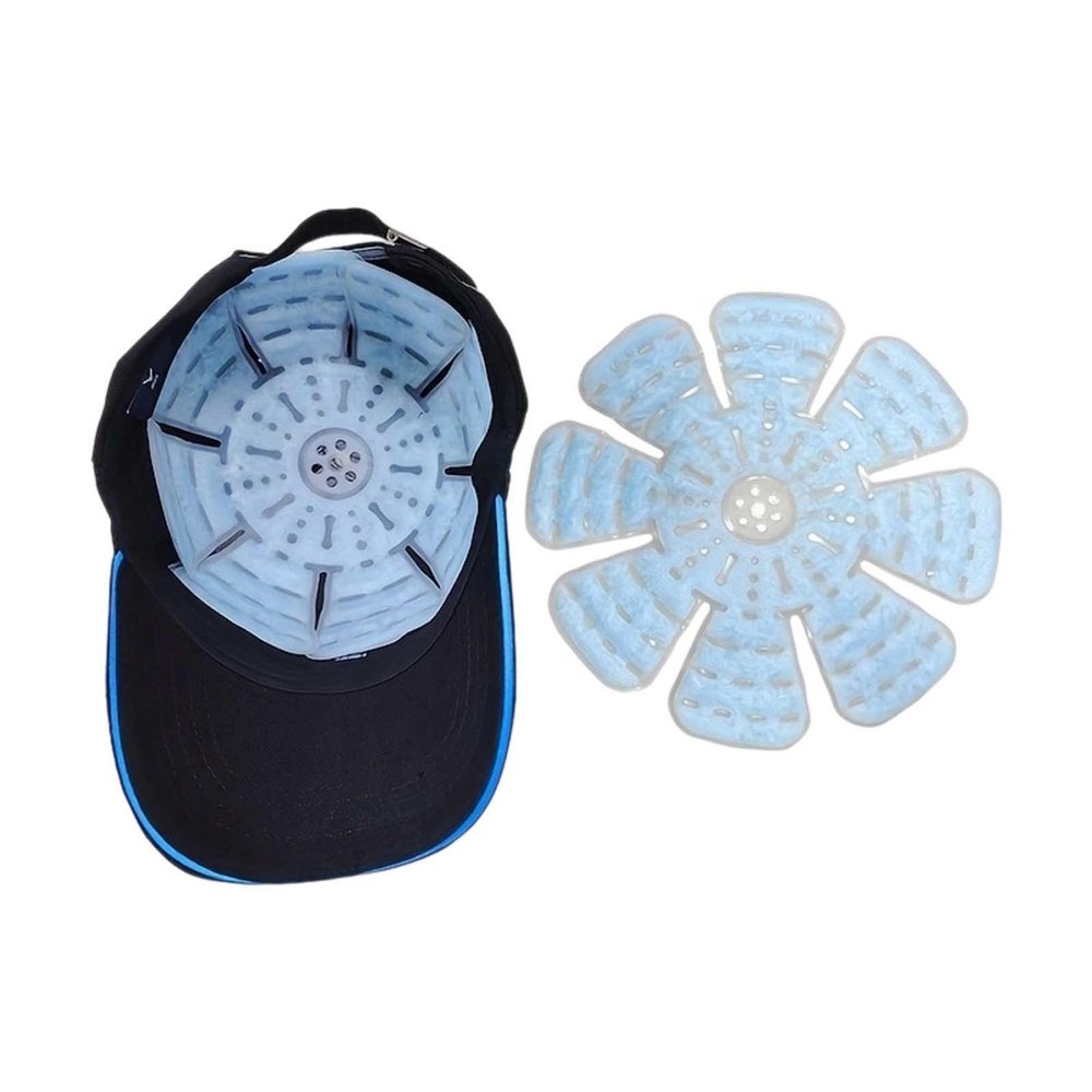 9.8" Reusable Head Ice Pack Hat, Gel Cooling Pads for Hard Hats, Helmets & Summer Caps, Cooling Hat Inserts for Migraines & Heat Stroke, Ideal for Golf, Riding & Outdoor Activities (2PC)