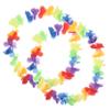 ABOOFAN 2pcs LGBT Rainbow Floral Wreath Hawaiian Luau Party Decorations Tropical Cloth and Flower Leis for Pride Parades Beach and Festival Accessories view 1