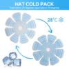 9.8" Reusable Head Ice Pack Hat, Gel Cooling Pads for Hard Hats, Helmets & Summer Caps, Cooling Hat Inserts for Migraines & Heat Stroke, Ideal for Golf, Riding & Outdoor Activities (1PC) view 3