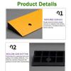 Portable Driveway Curb Ramp, Heavy Duty Rubber Shed Ramps, 3in 4in 5in Entry Ramps Threshold Ramp for Sidewalk Cars Wheelchairs Trolley Stroller(100x30x15cm/39.37x11.81x5.91in) view 2