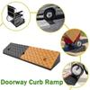 Portable Driveway Curb Ramp, Heavy Duty Rubber Shed Ramps, 3in 4in 5in Entry Ramps Threshold Ramp for Sidewalk Cars Wheelchairs Trolley Stroller(100x30x15cm/39.37x11.81x5.91in) view 4