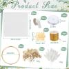 AceOrbit 50 Sets Wedding Almond Candy Favors for Guests Include Ring and Tulle Bag DIY Marzipan Souvenirs for Engagement Bridal Shower Italian Wedding Tradition Gift, No Almond Candy(Acrylic Puzzle) view 2