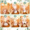 AceOrbit 50 Sets Wedding Almond Candy Favors for Guests Include Ring and Tulle Bag DIY Marzipan Souvenirs for Engagement Bridal Shower Italian Wedding Tradition Gift, No Almond Candy(Acrylic Puzzle) view 3