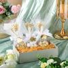 AceOrbit 50 Sets Wedding Almond Candy Favors for Guests Include Ring and Tulle Bag DIY Marzipan Souvenirs for Engagement Bridal Shower Italian Wedding Tradition Gift, No Almond Candy(Acrylic Puzzle) view 4
