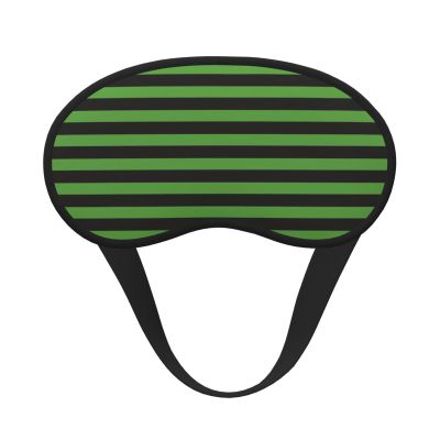 Xtpshn Watermelon Watermelon Rind Green Leaves Stripes Adjustable Strap Eye Cover Sleep Eye Mask for Travel Nap Shift Work Office