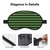 Xtpshn Watermelon Watermelon Rind Green Leaves Stripes Adjustable Strap Eye Cover Sleep Eye Mask for Travel Nap Shift Work Office view 4
