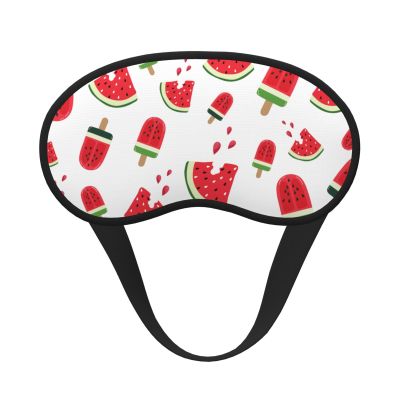 Xtpshn Watermelon Watermelon Popsicles Adjustable Strap Eye Cover Sleep Eye Mask for Travel Nap Shift Work Office