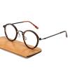 JOLLYNOVA Retro Round Blue Light Blocking Reading Glasses for Women Men,Metal Anti UV Readers (Leopard & Single Vision, 1.5, x) view 2