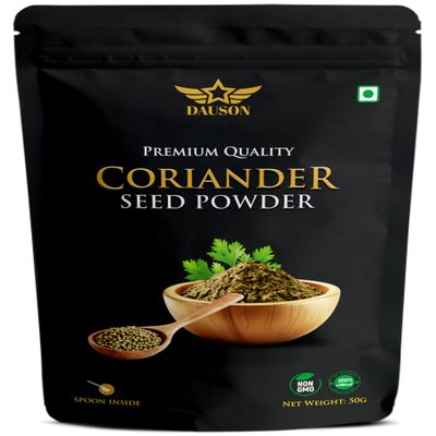 100% Pure Coriander Seed Powder for Cooking | Chef's Favorite Aromatic Coriander Seed for Seasoning & Garnishing | Nothing Artificial (1.76 Oz)