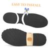 Beaupretty Adhesive Slip Shoe Sole Protectors Noise Reduction Pads for High Heels Sneakers Men Women Non Slip Durable Wear Resistant Shoe Bottom Cushions Stickers view 4