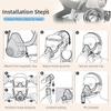 2Pcs Airfit F20 CPAP Headgear for Men & Women -Adjustable Anti Leak Head Strap, CPAP Mask Headgear Straps with Clips, Comfort Fit for Side/Back Sleepers, Lightweight & Machine Washable (Without Mask) view 3