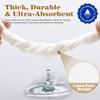 GINKGO 200 Pack Disposable Linen-Feel Guest Hand Towels, Thick & Absorbent Paper Hand Napkins, Cloth-Like Bathroom Towels for Everyday, Wedding, Party & Kitchen White view 3