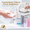 GINKGO 200 Pack Disposable Linen-Feel Guest Hand Towels, Thick & Absorbent Paper Hand Napkins, Cloth-Like Bathroom Towels for Everyday, Wedding, Party & Kitchen White view 4