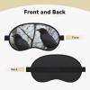 Black Crow Birds Sleep Mask Soft Comfortable Eye Mask with Adjustable Strapblackout Eye Sleep Shade Cover for Women Girls Men Travel Yoga Nap Shift Work view 2
