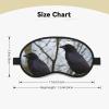 Black Crow Birds Sleep Mask Soft Comfortable Eye Mask with Adjustable Strapblackout Eye Sleep Shade Cover for Women Girls Men Travel Yoga Nap Shift Work view 4