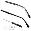 Alianm Eyeglass Replacement Temples 5Pair Metal Glasses Arm Replacement Black Temples for Sunglasses Reading Myopia Glasses Lasting Eyewear Repair Kit(Black) view 1