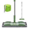 Microfiber Mops for Floor Cleaning,Masthome Professional Floor Mops with Washable Pads 4pcs,Wet Dry Use Flat Mop with 59'' Long Stainless Steel Handle,dust mop for Hardwood Floors Suitable Office Home view 1