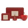 Tea Forte Warming Joy Holiday 3-Piece Premium Tea Gift Set with Red Cafe Cup and Lid, Tea Tray and 10 Count Mini Presentation Box, 2 of Each Blend Handcrafted Pyramid Infuser Tea Bags view 1