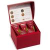 Tea Forte Warming Joy Holiday 3-Piece Premium Tea Gift Set with Red Cafe Cup and Lid, Tea Tray and 10 Count Mini Presentation Box, 2 of Each Blend Handcrafted Pyramid Infuser Tea Bags view 4
