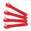VICASKY 4pcs Double Sided Denture Brushes with Ergonomic Handle for Thorough Cleaning Portable Small Travel Toothbrush for Denture Care and Retainer Cleaning view 1