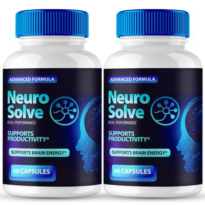 Neuro Solve Capsules, Official Neuro Solve Brain & Memory Supplement Pills, Advanced Nootropic Pills Brain Health Support, All Natural NeuroSolve Cognitive Health & Function Reviews (2 Pack)