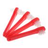 Baluue 4pcs Double Sided Denture Brushes for Travel and Braces Ergonomic Grip Toothbrushes with Multi Bristle Cleaning Heads Durable and Material for Partial and Full Denture Care view 1